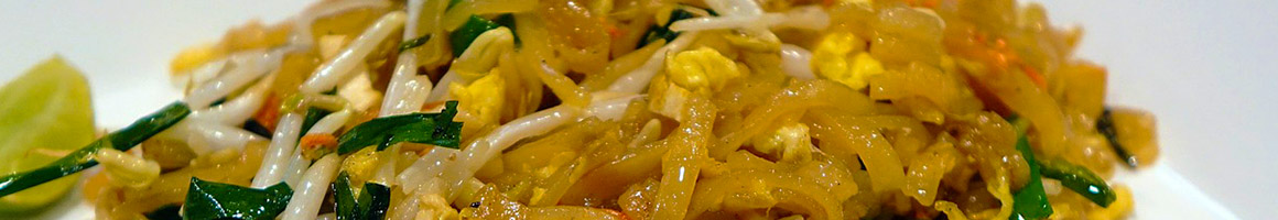 Eating Chinese Thai at Asian Thai2Go restaurant in Dallas, TX.